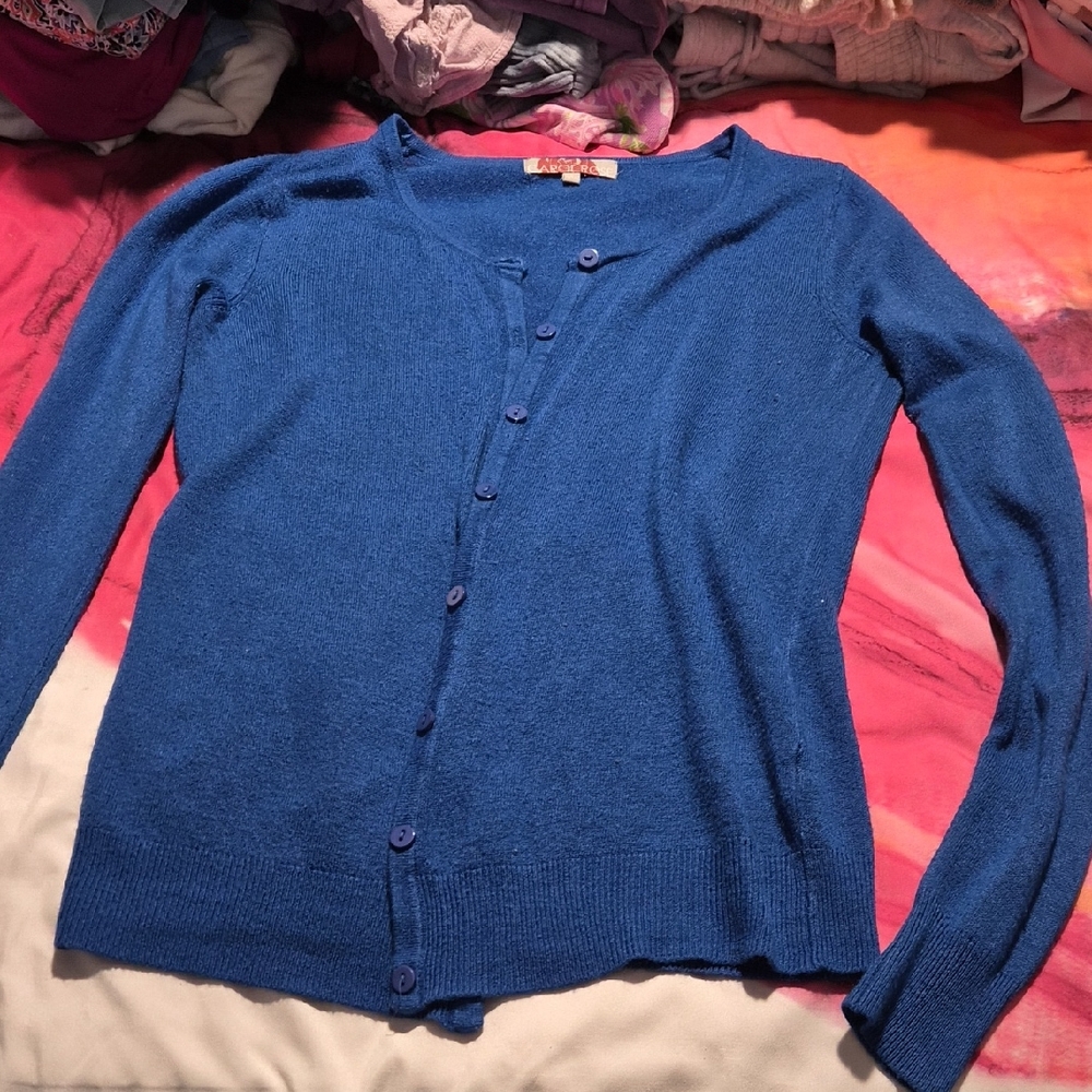 Carol Rose Vibrant Blue Women's Cardigan